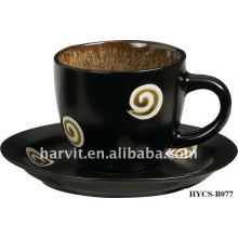 Bulk Ceramic Tea \ Coffee Cup Set, copo de cerâmica e Saucer